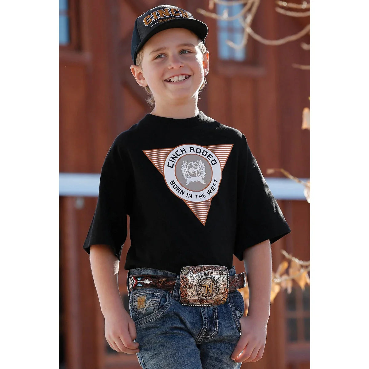Cinch Boy's Rodeo Born in the West T-Shirt