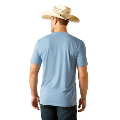 Ariat Men's USA Range Light Blue T-Shirt