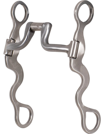 Classic Equine Square Hinge 8"Shank Stainless Steel Port Bit
