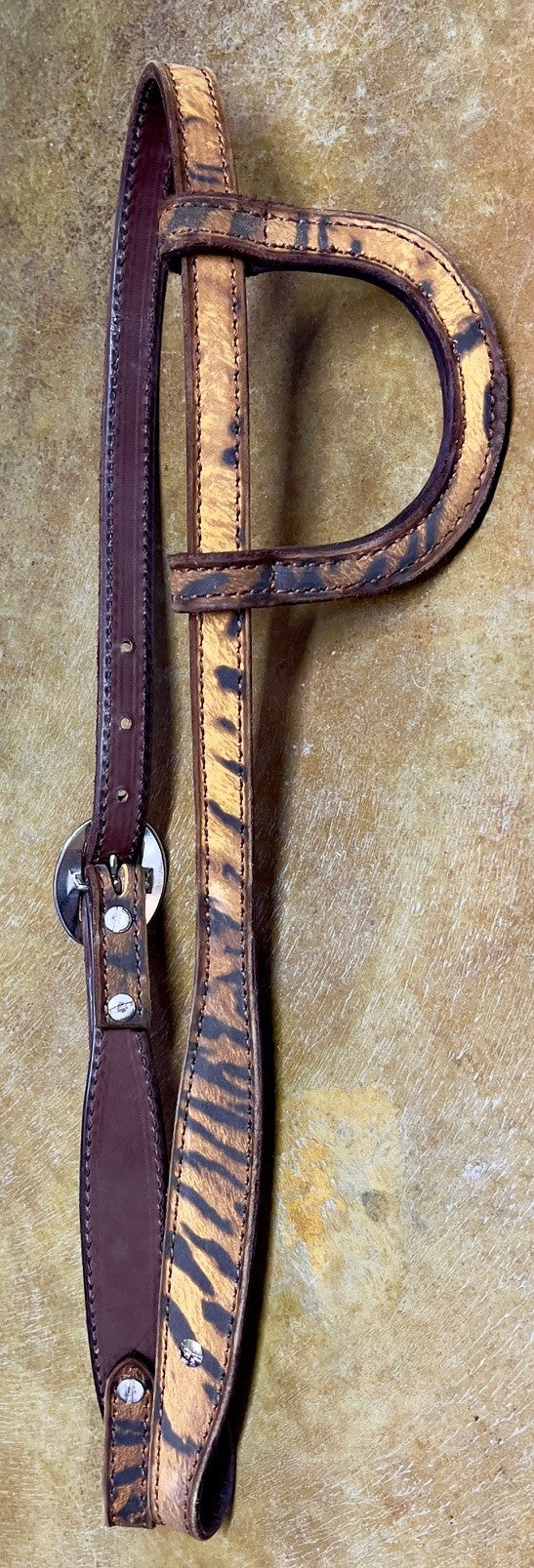 R Bar B Tiger Print One Ear Headstall