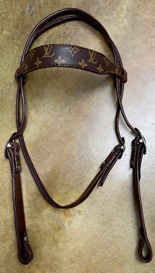 R Bar B LV Print Browband Headstall