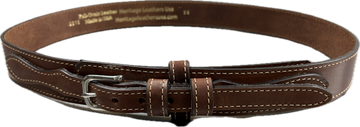 Heritage Leathers USA Men's Brown Ranger Belt