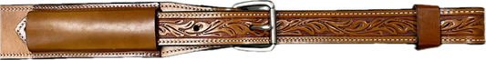 Circle Y 3" Flank Cinch with 1-3/4" Floral Billets