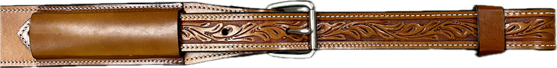Circle Y 3" Flank Cinch with 1-3/4" Floral Billets