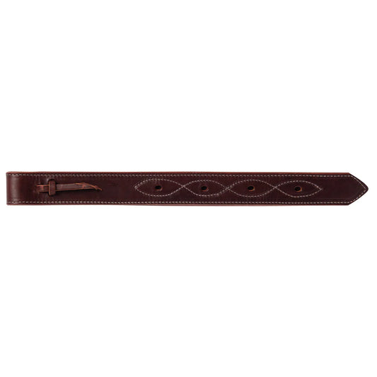 Weaver Burgundy Latigo Off Billet, Doubled and Figure 8 Stitching
