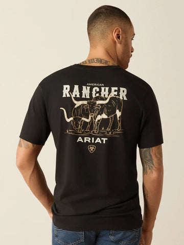 Ariat Men's American Rancher Black T-Shirt