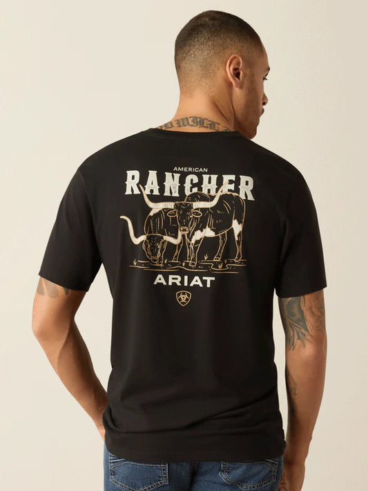 Ariat Men's American Rancher Black T-Shirt