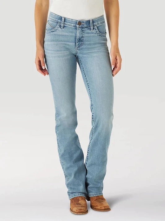 Wrangler Women's Willow Riding Jean-Light Wash