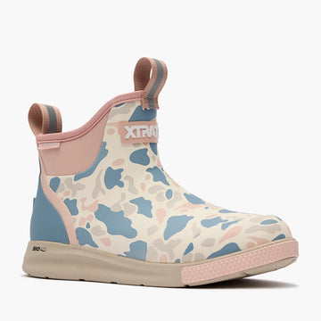 XTRATUF Women's Ivory Duck Camo Ankle Deck Boot Sport