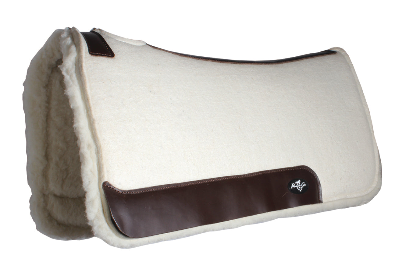 PC Comfort Fit Tan Wool Saddle Pad w/ Fleece-31"X33"