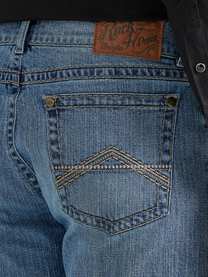 Wrangler Men's Rock 47 Slim Boot Jeans
