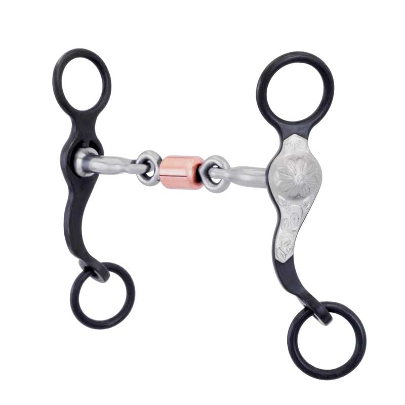 Cowboy Tack Santa Fe Flower Twist Dog Bone Pony Bit
