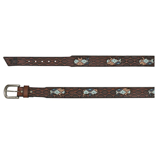 Red Dirt Hat Co. Men's Belt Southwest Buffalo Inlay