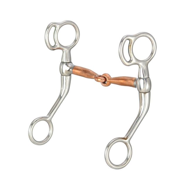 Tough 1 Miniature Training Snaffle w/Copper Mouth 3-3/4"
