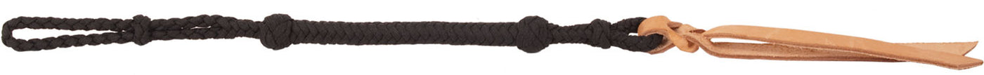 Mustang Nylon Braided Quirt 27" w/Leather End