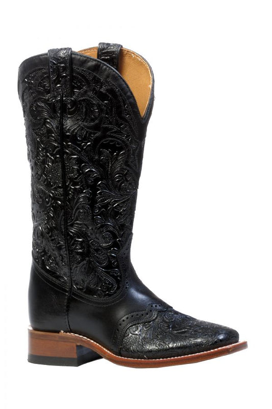 Boulet Women's Black Wide Square Toe Boot