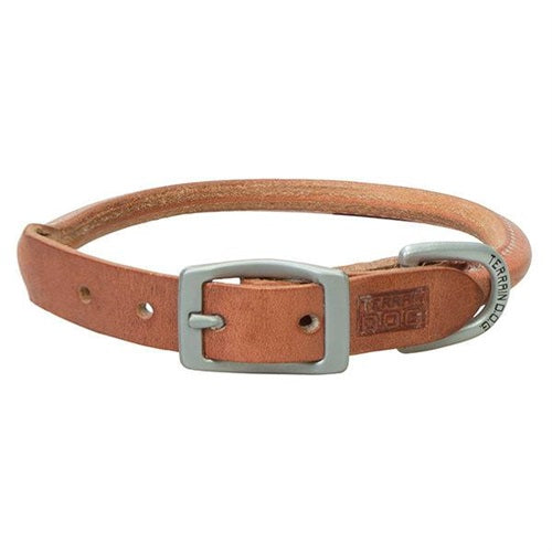 Terrain D.O.G. Harness Leather Rolled Dog Collar-3/4"