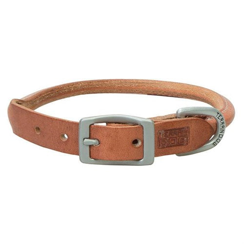 Terrain D.O.G. Bridle Leather Rolled Dog Collar-3/4"