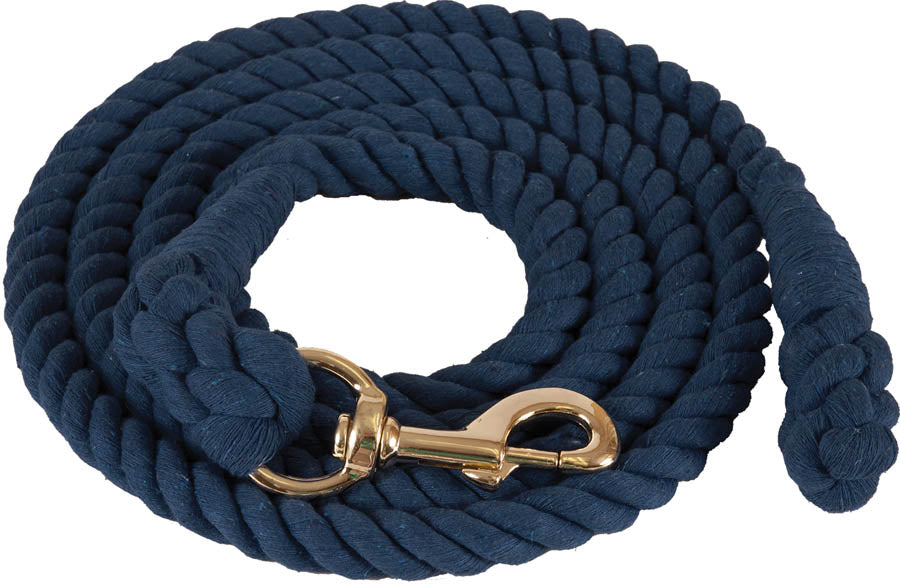 Cotton Lead Rope w/ Snap-3/4” x 10'