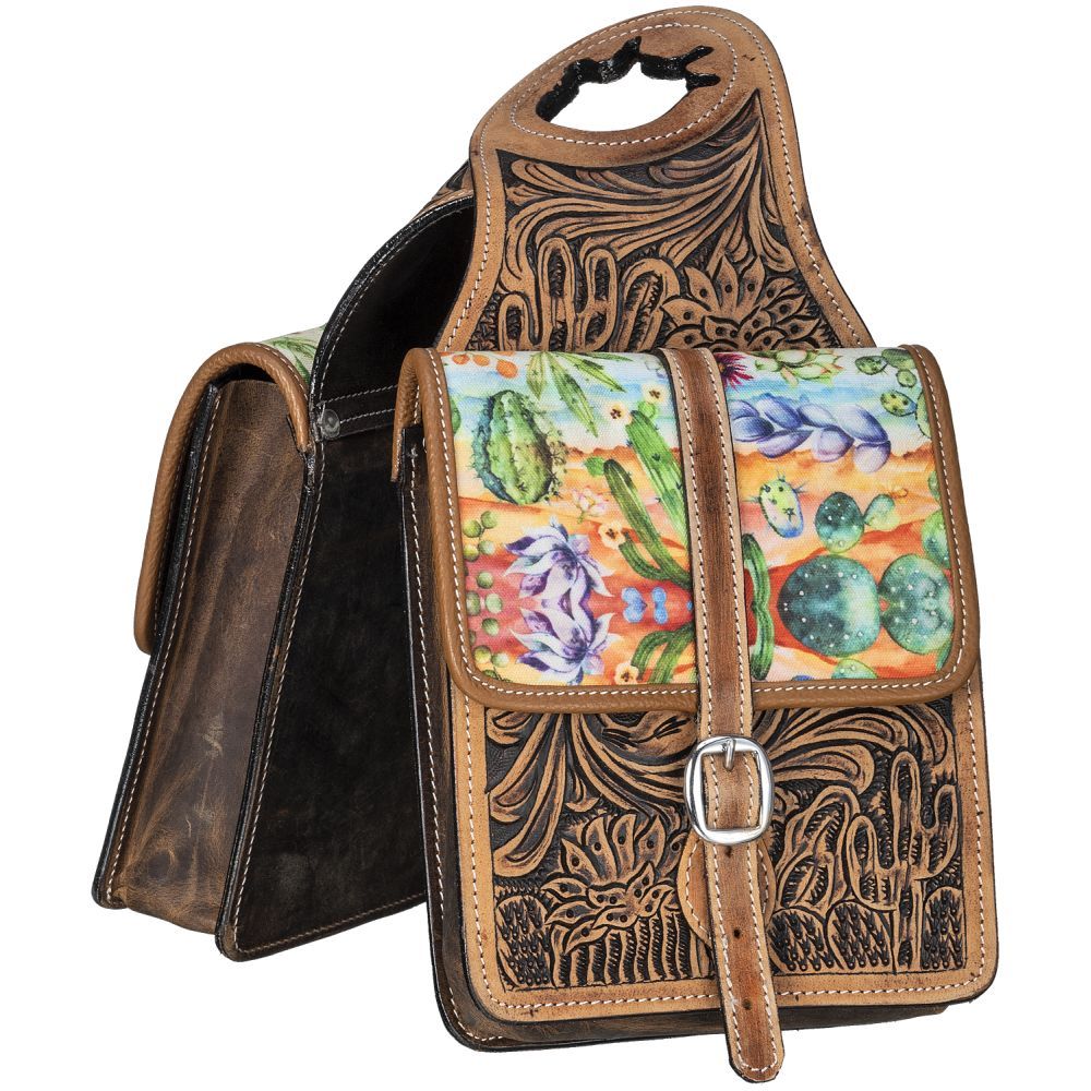 Tough 1 Cactus Leather Horn Bag