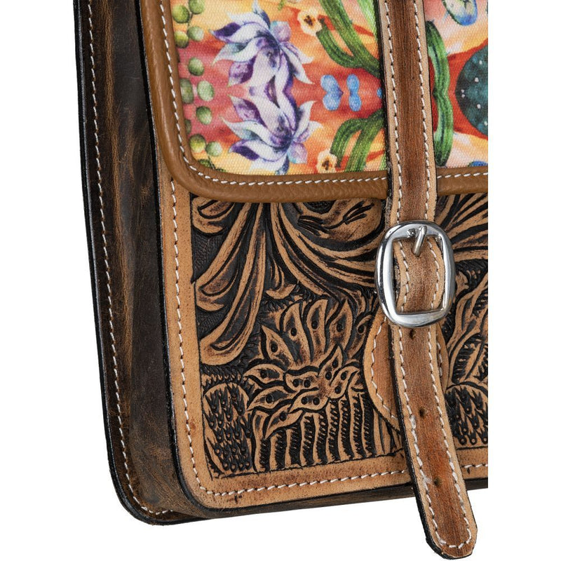 Tough1 Cactus Leather Horn Bag