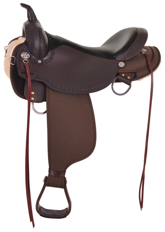 High Horse 6914 Daisetta Cordura Trail Saddle, 16", Wide