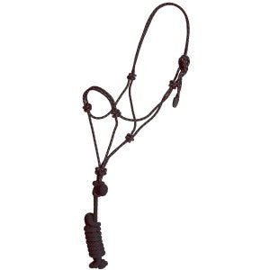 Mustang Economy Mountain Rope Halter and Lead