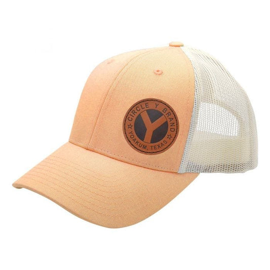 Circle Y Leather Patch Ball Cap