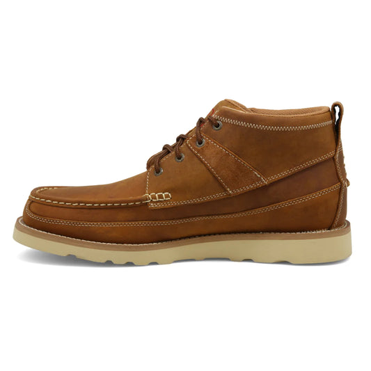 Twisted X Men's 4" Oiled Saddle Wedge Sole Boot