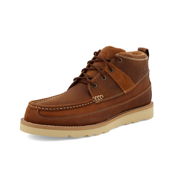 Twisted X Men's 4" Oiled Saddle Wedge Sole Boot
