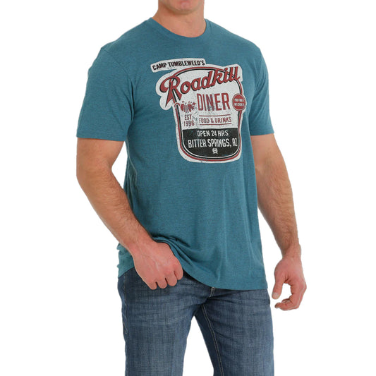 Cinch Men's Camp Tumbleweed Heather Blue T-Shirt