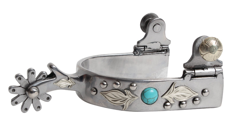 Professional’s Choice 3/4” Turquoise Feather Spur-Ladies/Youth