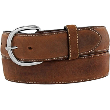 Justin Men's Brown Leather Classic Western Belt