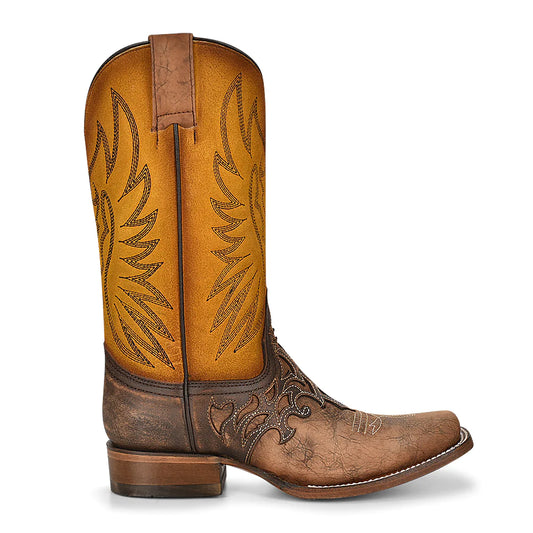 Corral Women's Inlay Western Square Toe Boots