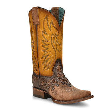Corral Women's Inlay Western Square Toe Boots