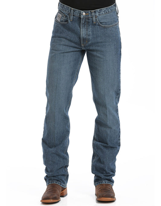 Cinch Men's Slim Fit Medium Stonewash Silver Label