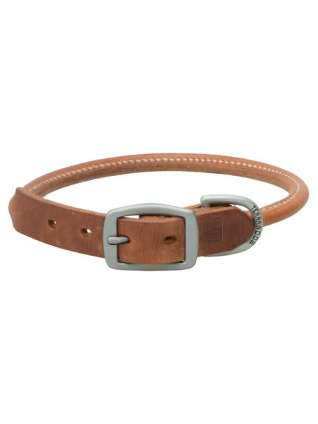 Terrain D.O.G. Bridle Leather Rolled Dog Collar-1"
