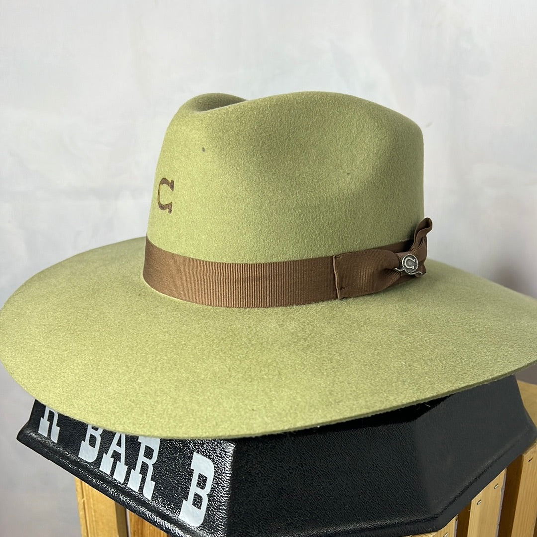 CWHIWA-4036ODM0 Charlie 1 Horse Olive Fashion Hat