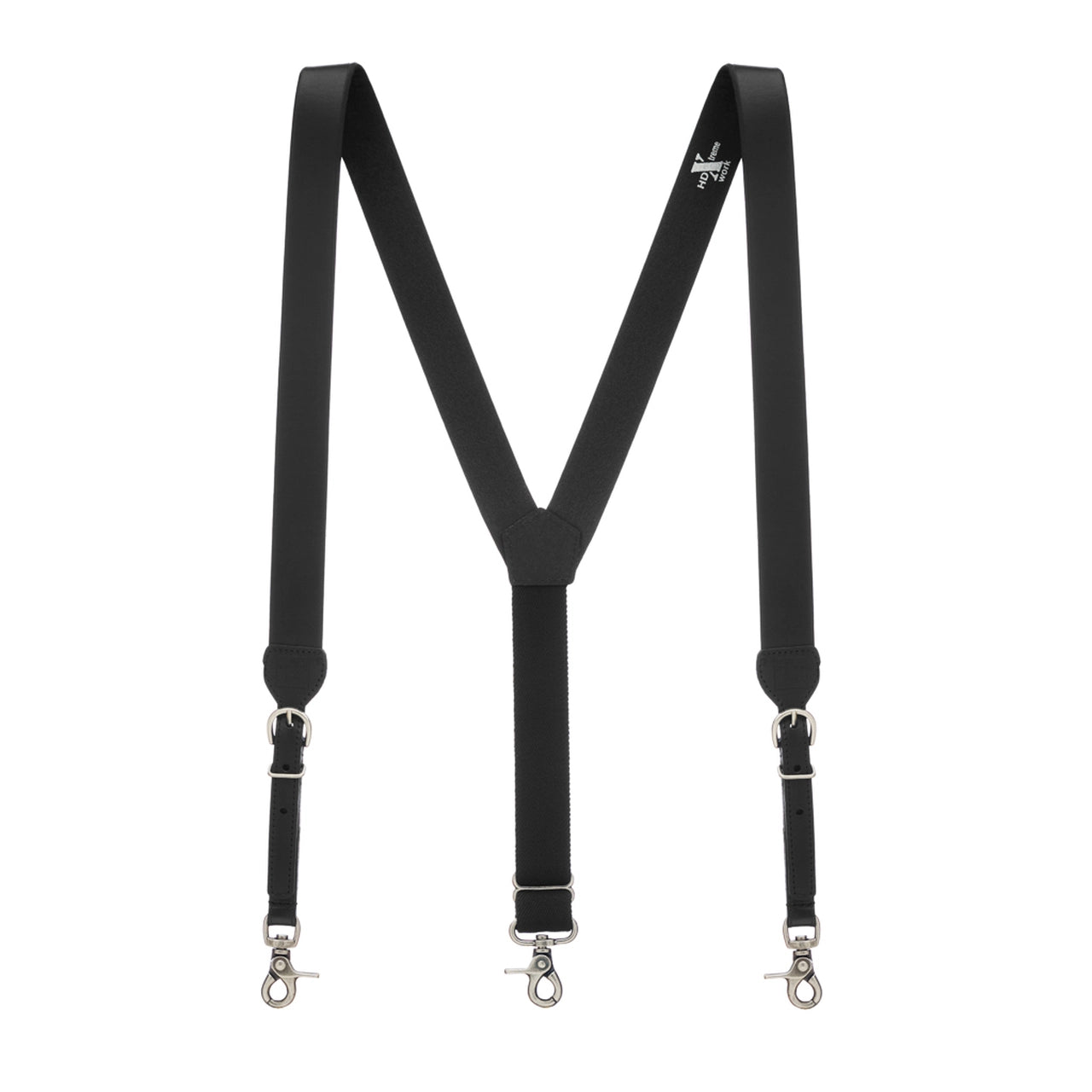 HDX Men's Black Leather Gallus Suspenders
