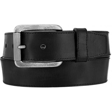 Justin Men's Bent Rail Black Bomber Belt