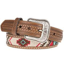 Ariat Boy's 1-1/4" Embroidered Inlay Belt