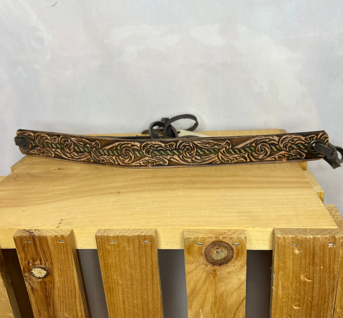 A Wild Bird Hat Leather Tooled Hat Band