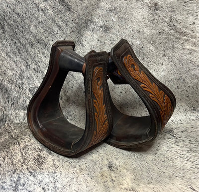 Tucker Leather Covered Stirrups