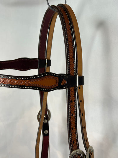 RbarB-PT Two Tone browband headstall HDST-510