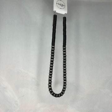 West & Co. Flat bead Necklace Grey/ Black