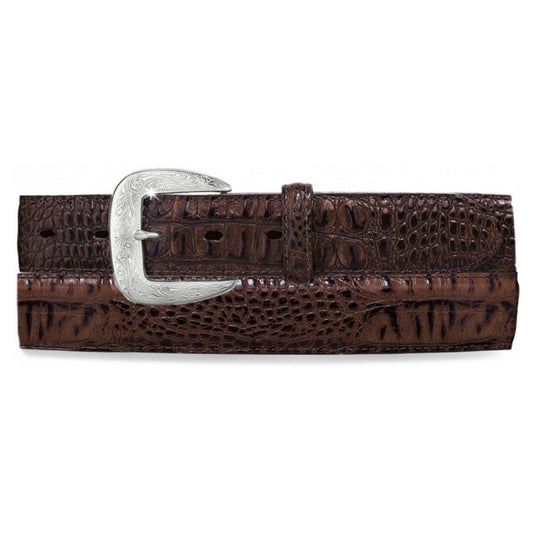 Tony Lama Men's Chocolate Caiman Classic Belt