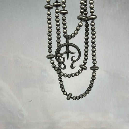 West & Co. Triple Bead Strand w/Pendant