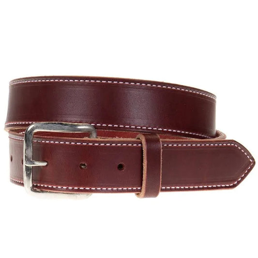 Texas Saddlery Men's Burgundy Latigo Belt