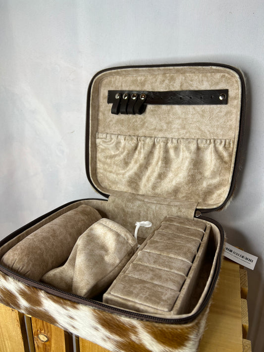 Western Linen Jewelry Box