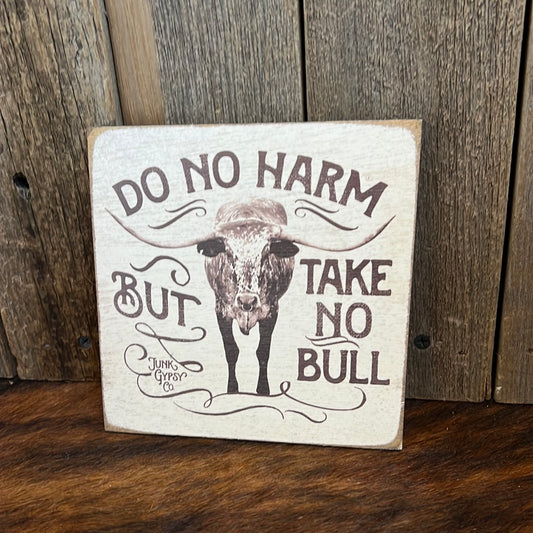 Junk Gypsy Wood 6"x6" Sign